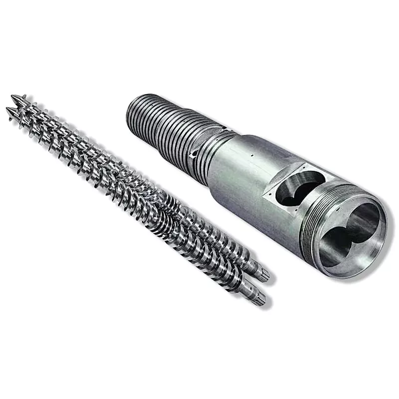 Bimetallic kerucut Kembar screw