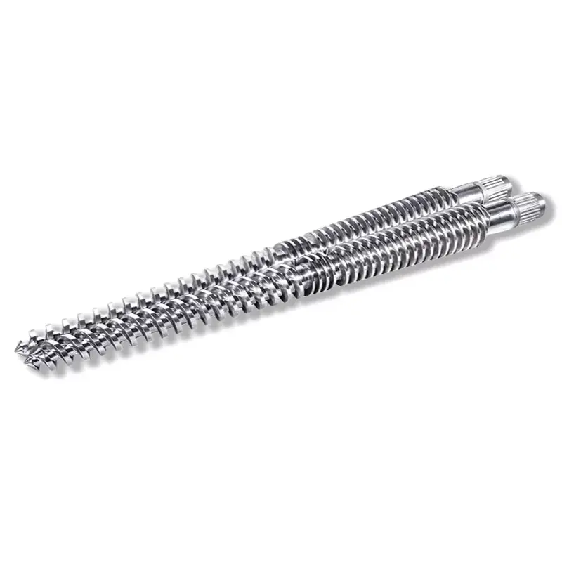 Intermeshing kerucut Kembar screw